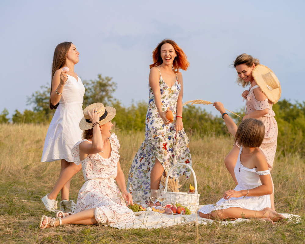 Women building healthy relationships