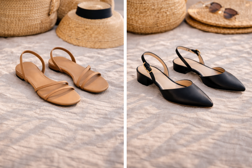 Elegant vacation shoes for women