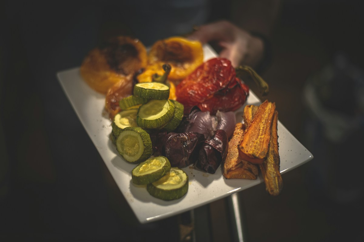Oven-roasted seasonal vegetables prepared for an autumn meal